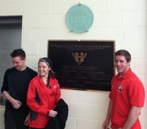 Hoosac Valley students unveil LEED Gold plaque