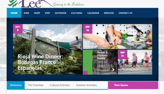 Lee Chamber of Commerce website - created by OneEighty Media